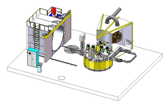 Bras de 3h du matin 4 d'Oven Carousel Rotational Molding Machine