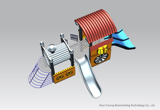 Les moules de rotation en aluminium d'OEM pour le terrain de jeu glissent le divertissement extérieur d'amusement