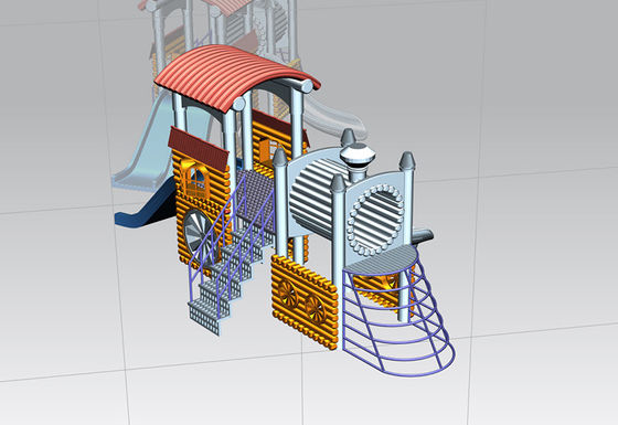 Le terrain de jeu Rotomoulding de glissière de tube moulent la taille en plastique d'OEM