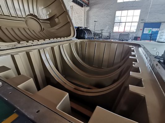 Polissage rotatif d'outillage de moule de fosse septique de tôle de 1320 gallons