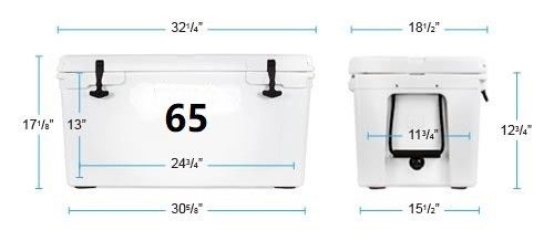 moule de rotation en aluminium de Rotomoulding de billette solide de boîte de refroidisseur de la glace 65L