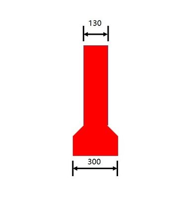 Roto de rotation a moulé la barrière 1350x750mm de route de produits 3 trous