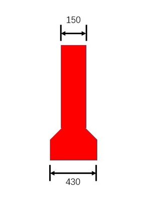 Barrière de moulage de rotation de route de produits 600x600 (ROUGE)