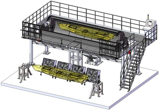 Four de fabricants de machine de Rotomoulding de rock de bateau