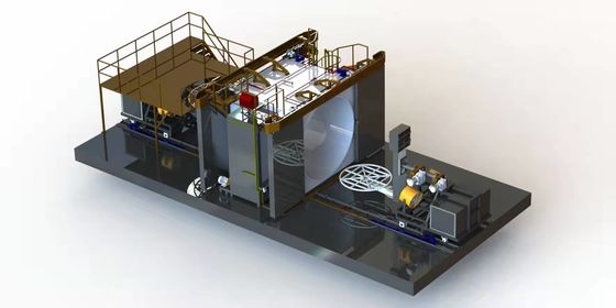 four 3000mm de 3M Shuttle Rotomolding Machine