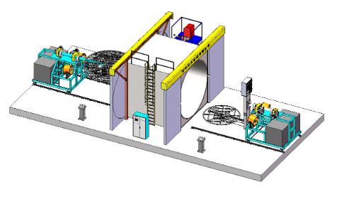 3.5m Oven Rotational Moulding Shuttle Machine adapté aux besoins du client