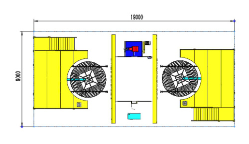 4.0m Oven Shuttle Rotational Moulding Equipment adapté aux besoins du client